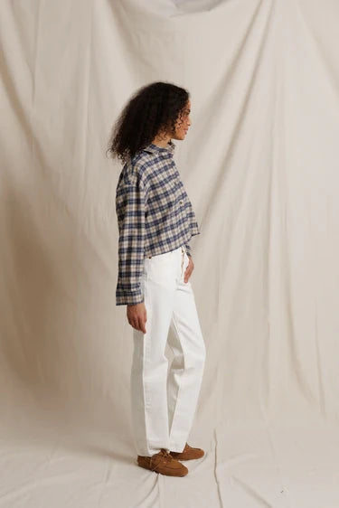 TATE PLAID BUTTON FRONT SHIRT