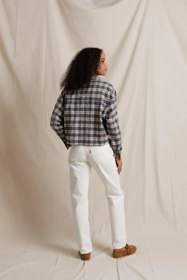 TATE PLAID BUTTON FRONT SHIRT