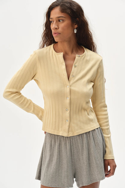 THE VARIED RIB CARDIGAN