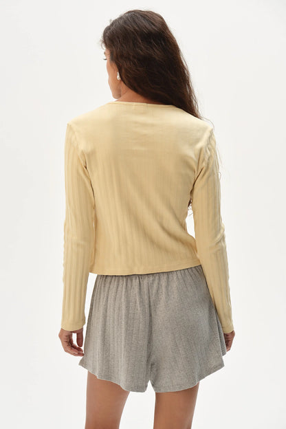 THE VARIED RIB CARDIGAN