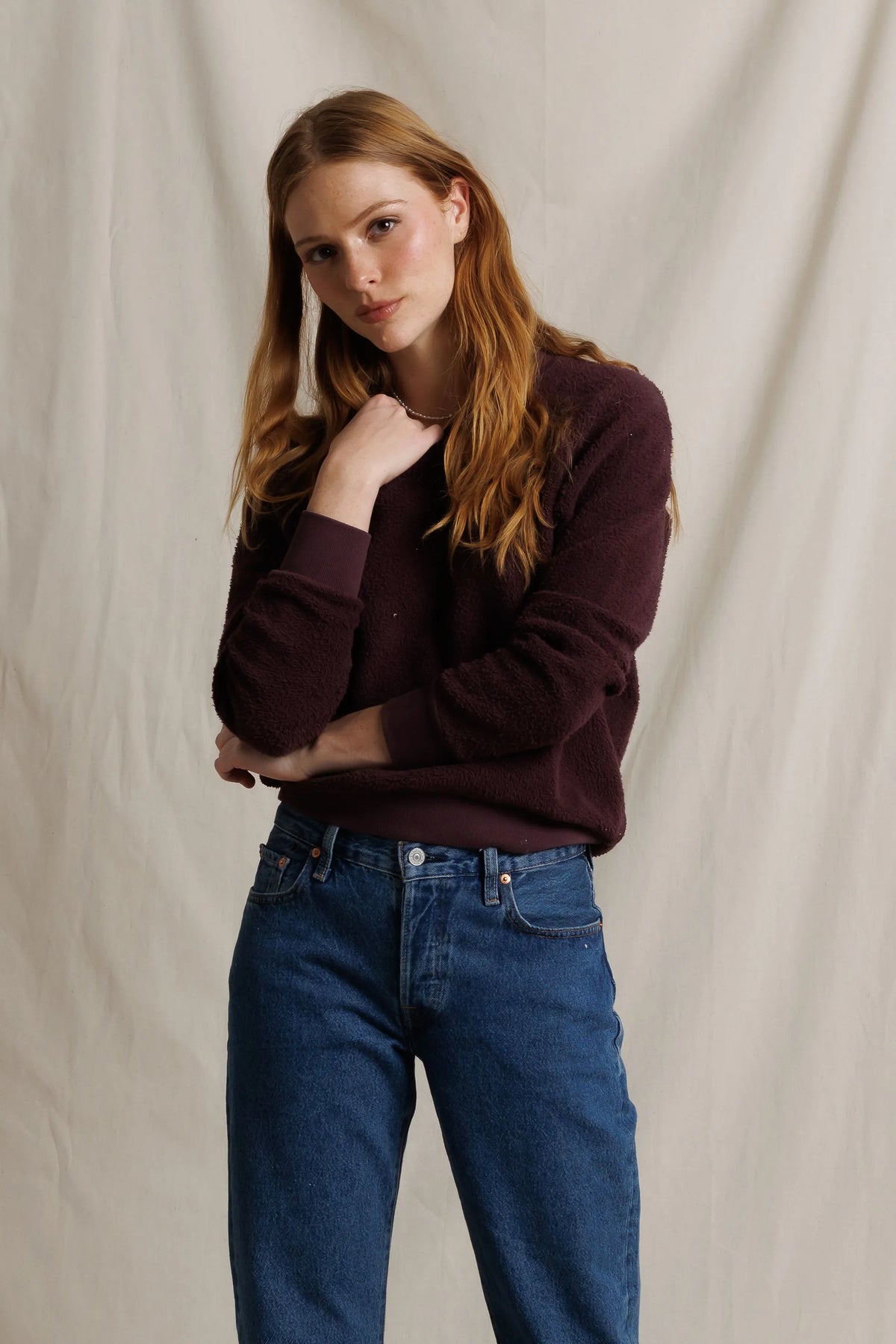 CHERRY LACQUER ZIGGY SWEATSHIRT