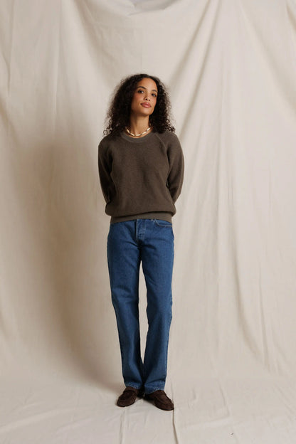 DARK OLIVE ZIGGY SWEATSHIRT